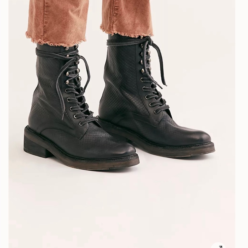 Free People Santa Fe Lace Up Boots